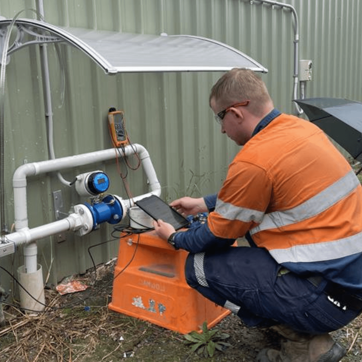 Technician on site