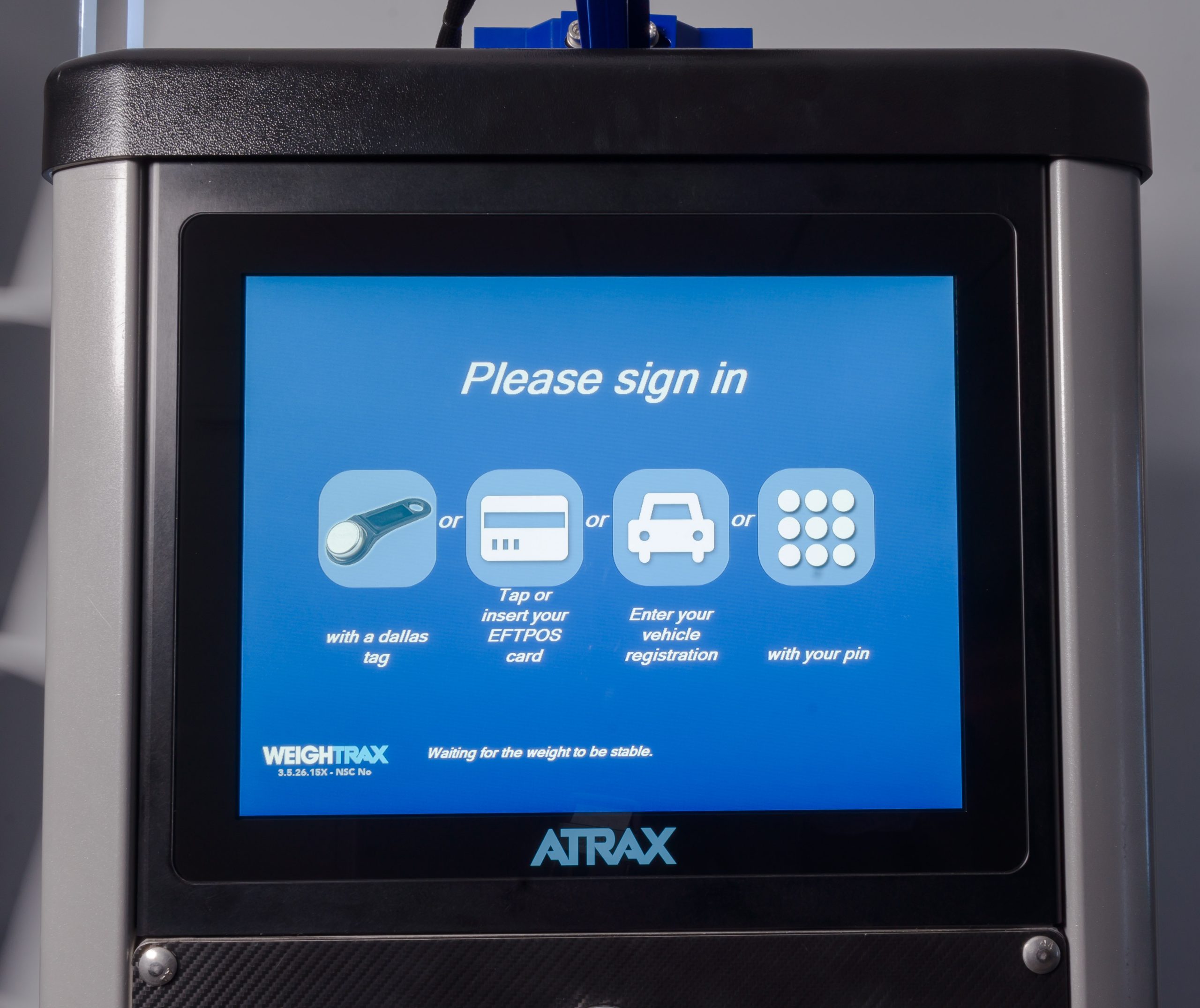 Weightrax software kiosk